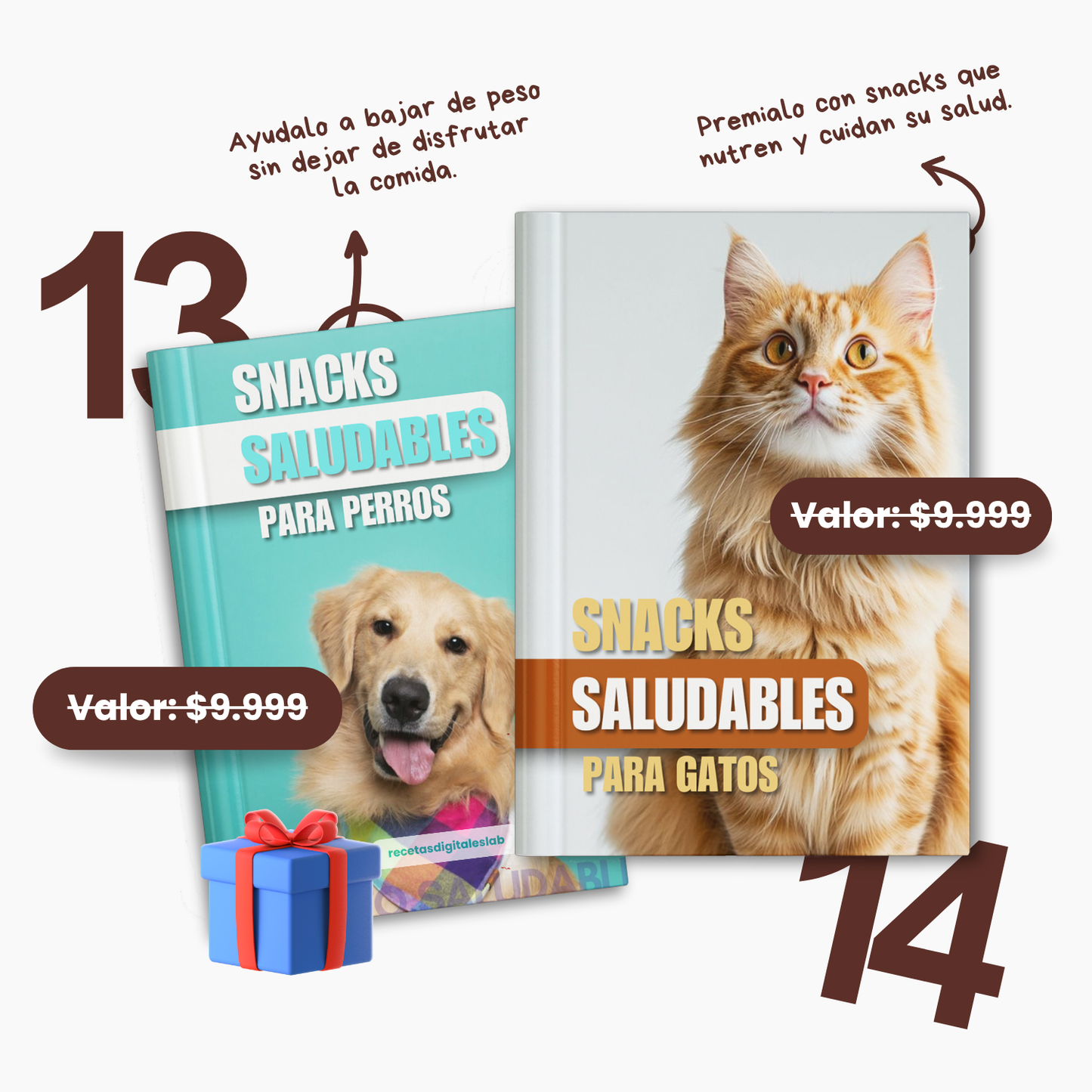 +450 Recetas Naturales para Perros y Gatos +15 BONOS de REGALO 🎁