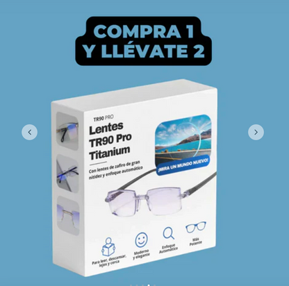 LENTES INTELIGENTES TR90 TITANIUM PRO MULTIFOCALES-FOTOCROMÁTICOS – PAGUE 1 Y LLEVE 2 !