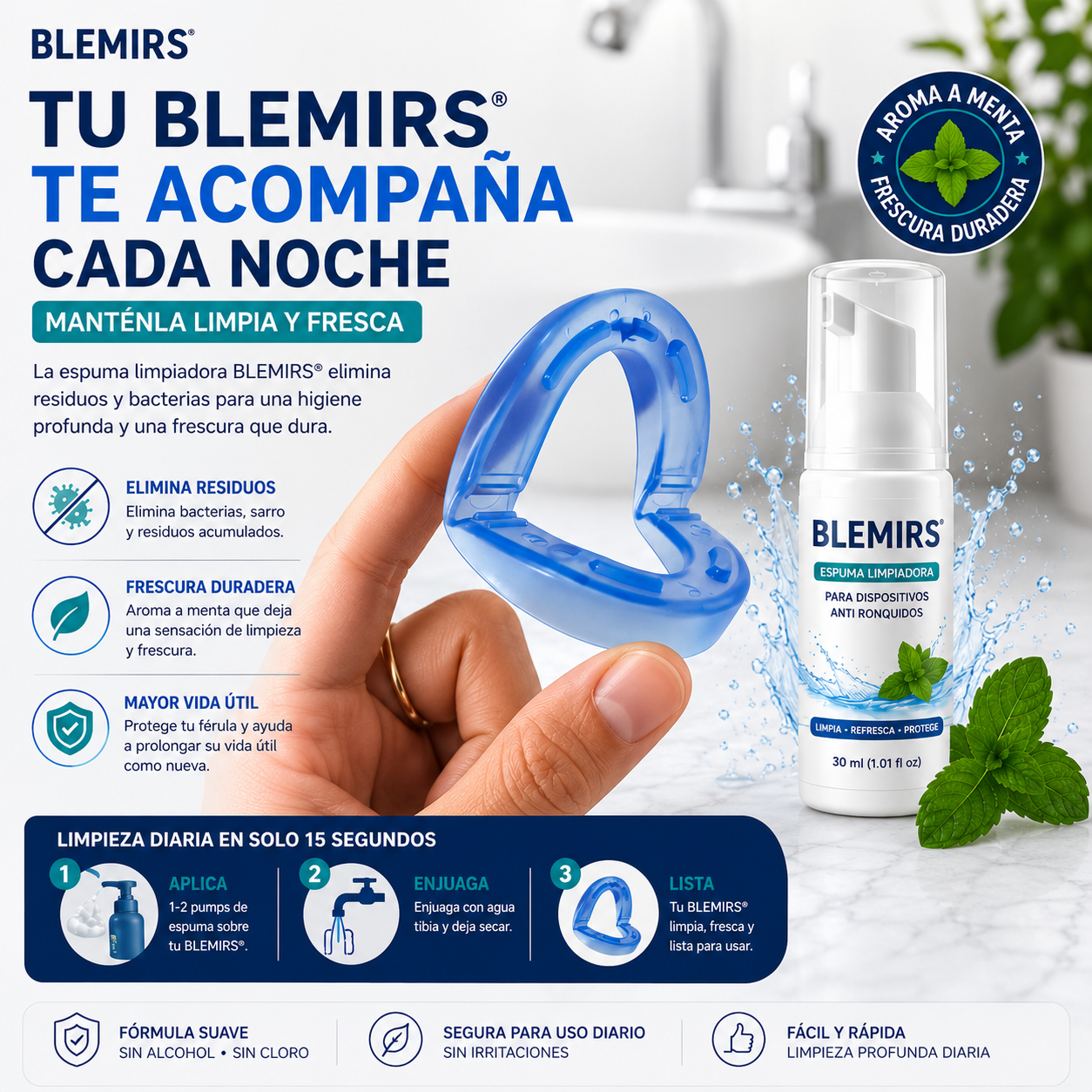 SPRAY DESINFECTANTE BLEMIRS® PARA UNA LIMPIEZA DIARIA PERFECTA