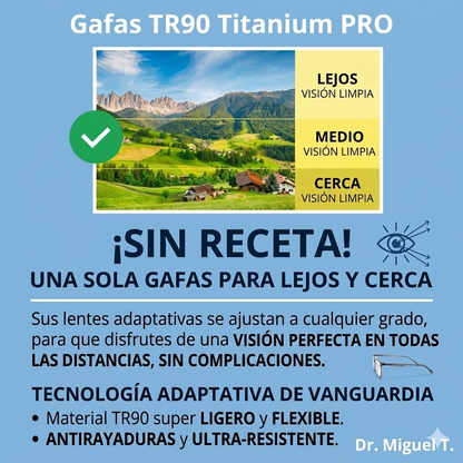 LENTES INTELIGENTES TR90 TITANIUM PRO MULTIFOCALES-FOTOCROMÁTICOS – PAGUE 1 Y LLEVE 2 !