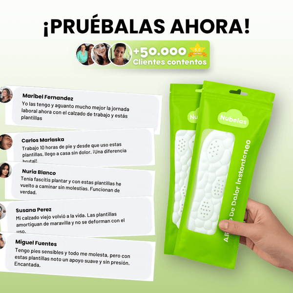 Nubelas Plantillas Confort Diario Para Caminar