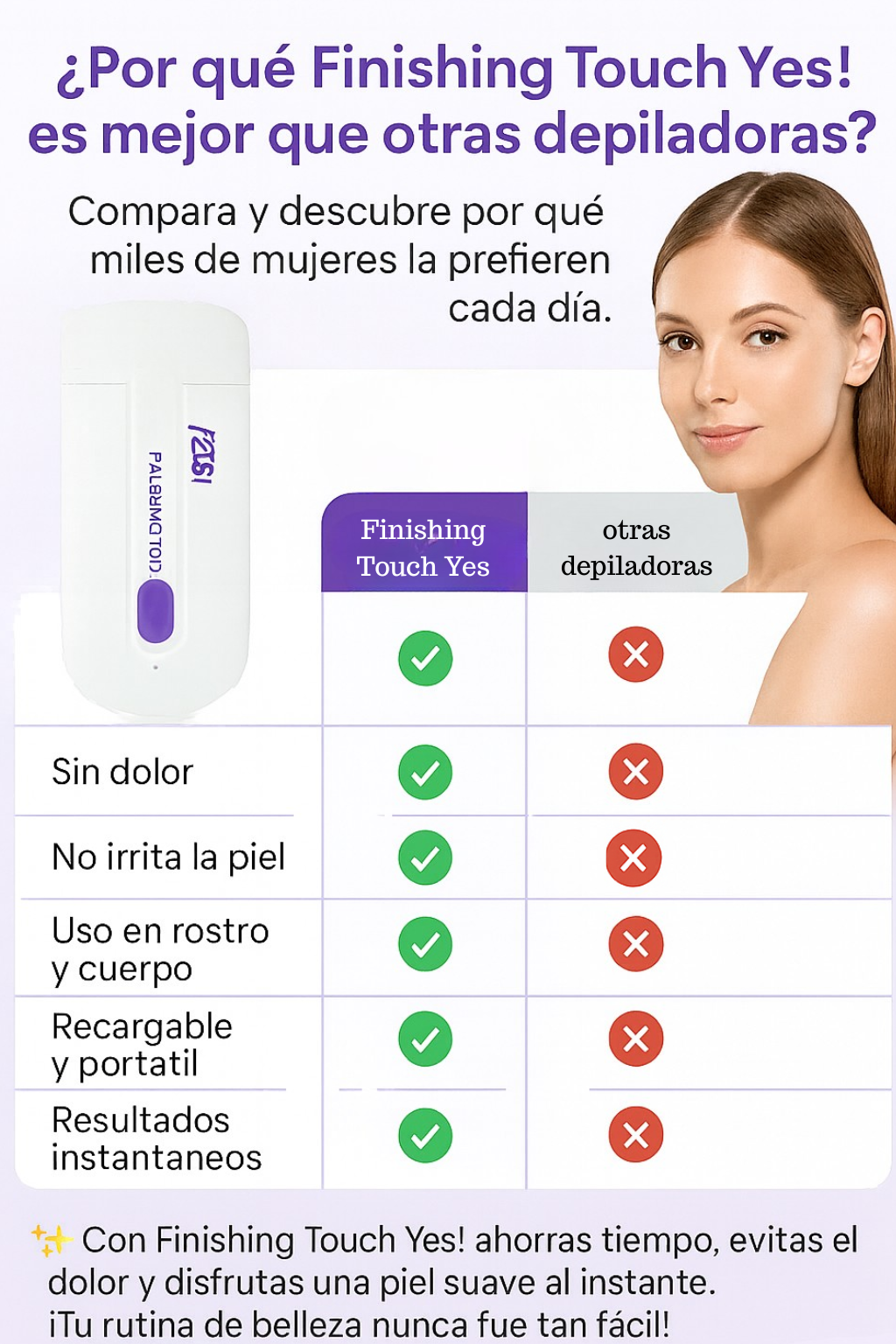 Depilación Suave y Cómoda